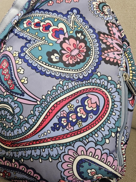 Vera Bradley Lighten Up Sling Backpack in the vibrant Kona Paisley main image 10